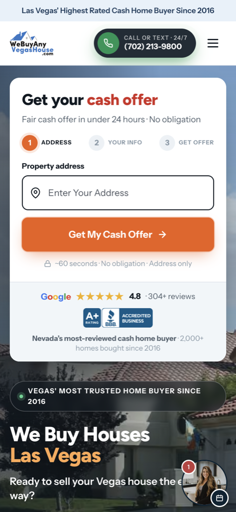 Homepage on a phone