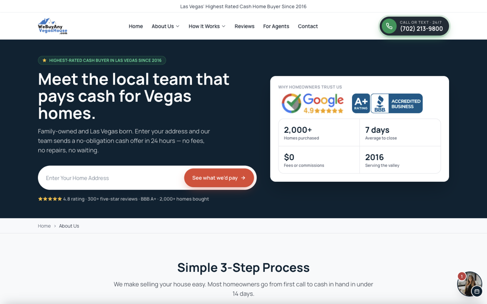 Team page